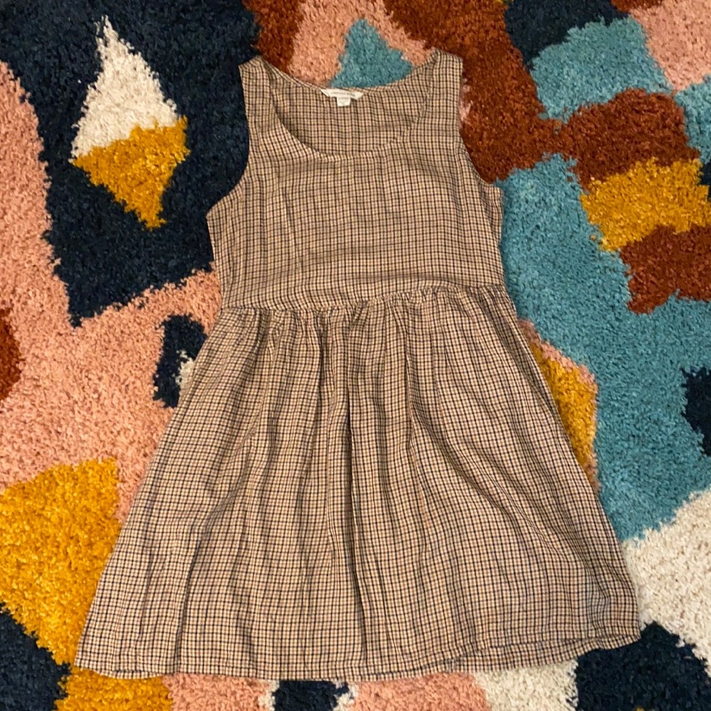AE Plaid Babydoll Mini Dress